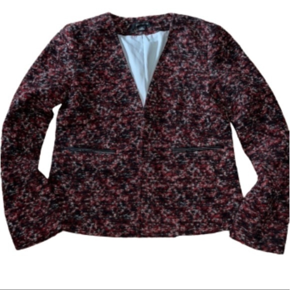 Ann Taylor burnt red/maroon wool blazer NWOT size XS